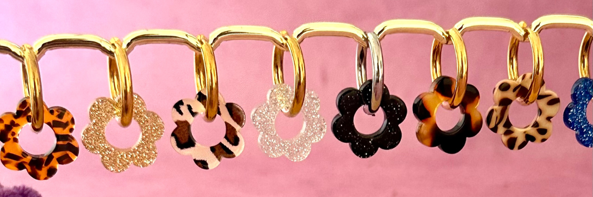 Boucles d'oreilles créoles à pendentifs interchangeables - Camilmari Bijoux