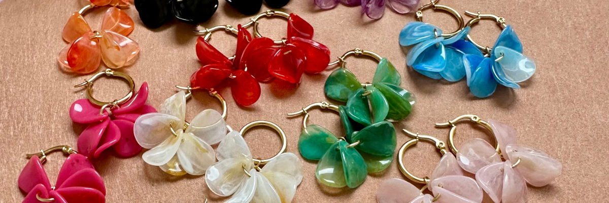 Boucles d'oreilles pétales - Camilmari Bijoux