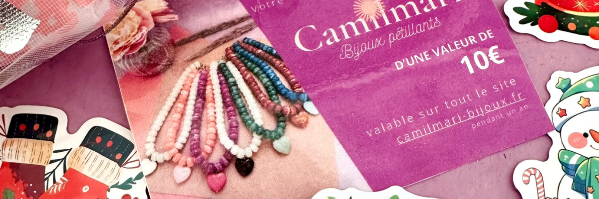 Carte cadeau bijoux fantaisie - Camilmari Bijoux