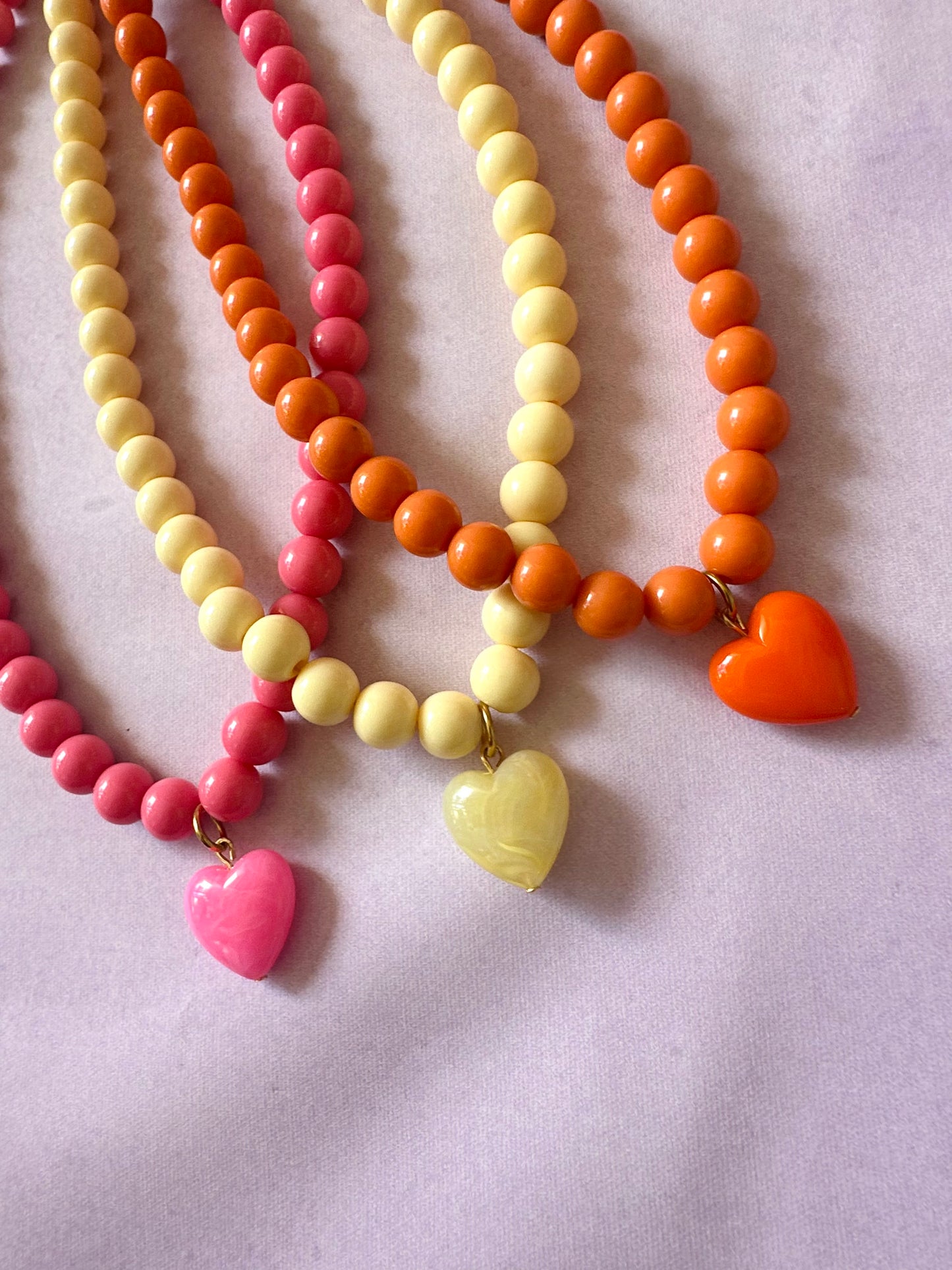 Collier avec un cœur ODETTE