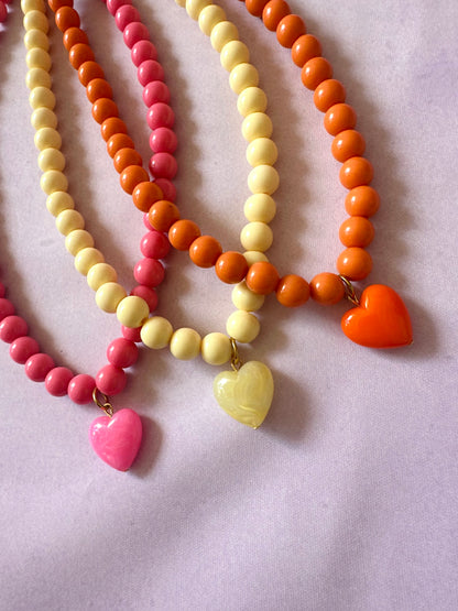 Collier avec un cœur ODETTE
