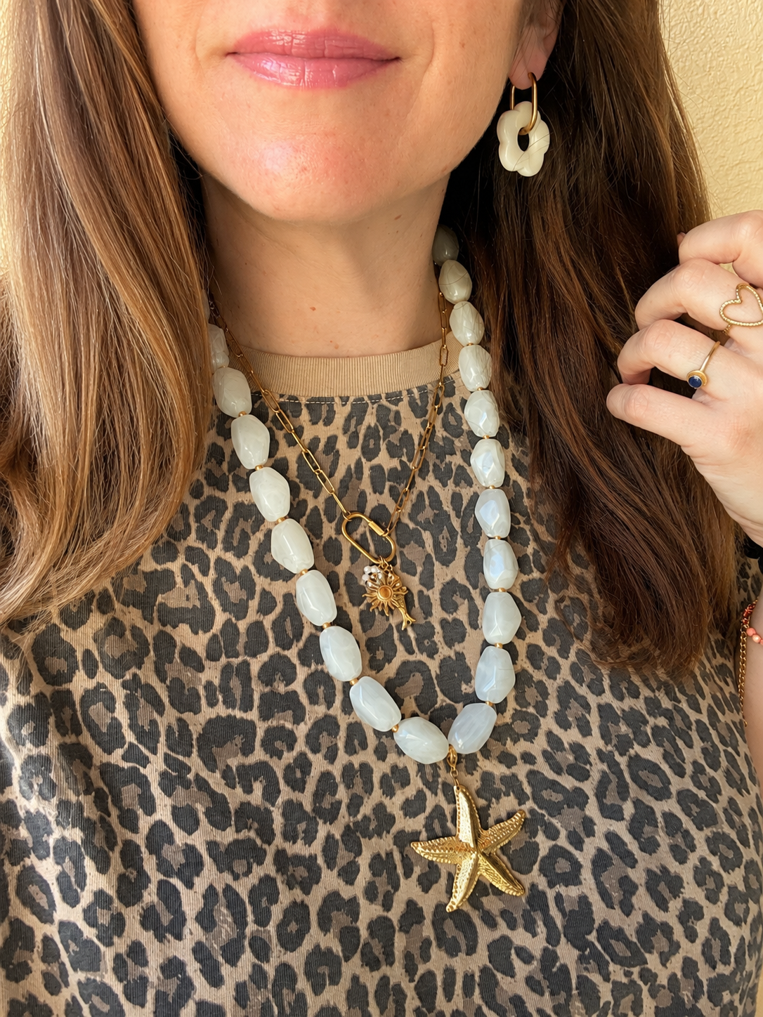 Collier long sautoir femme AGNÈS