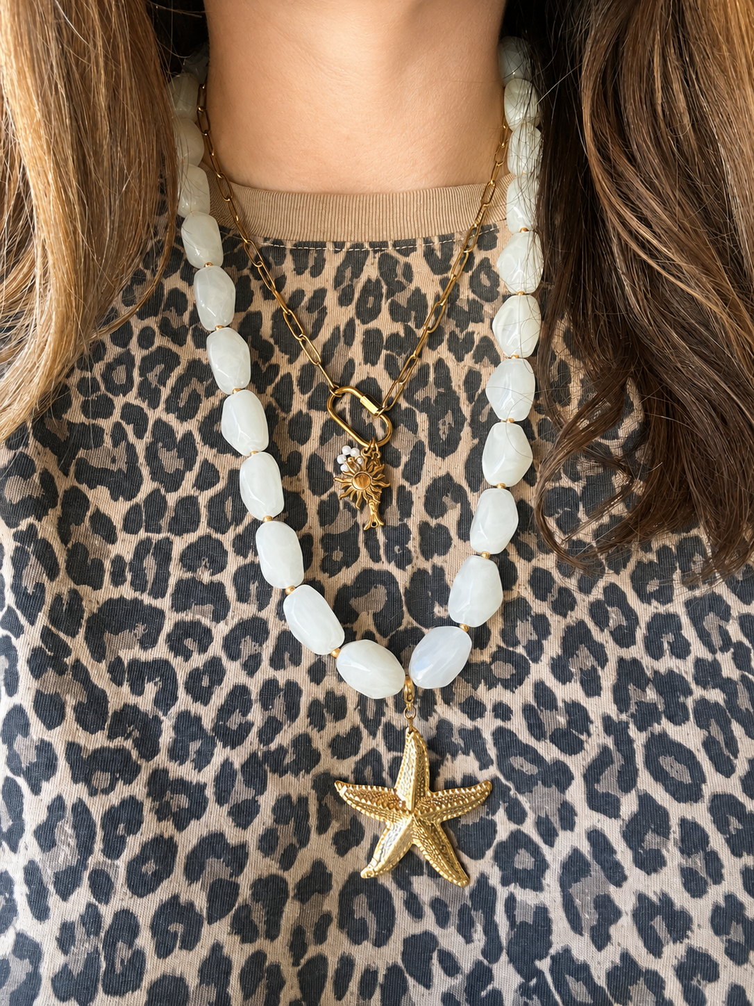 Collier long sautoir femme AGNÈS
