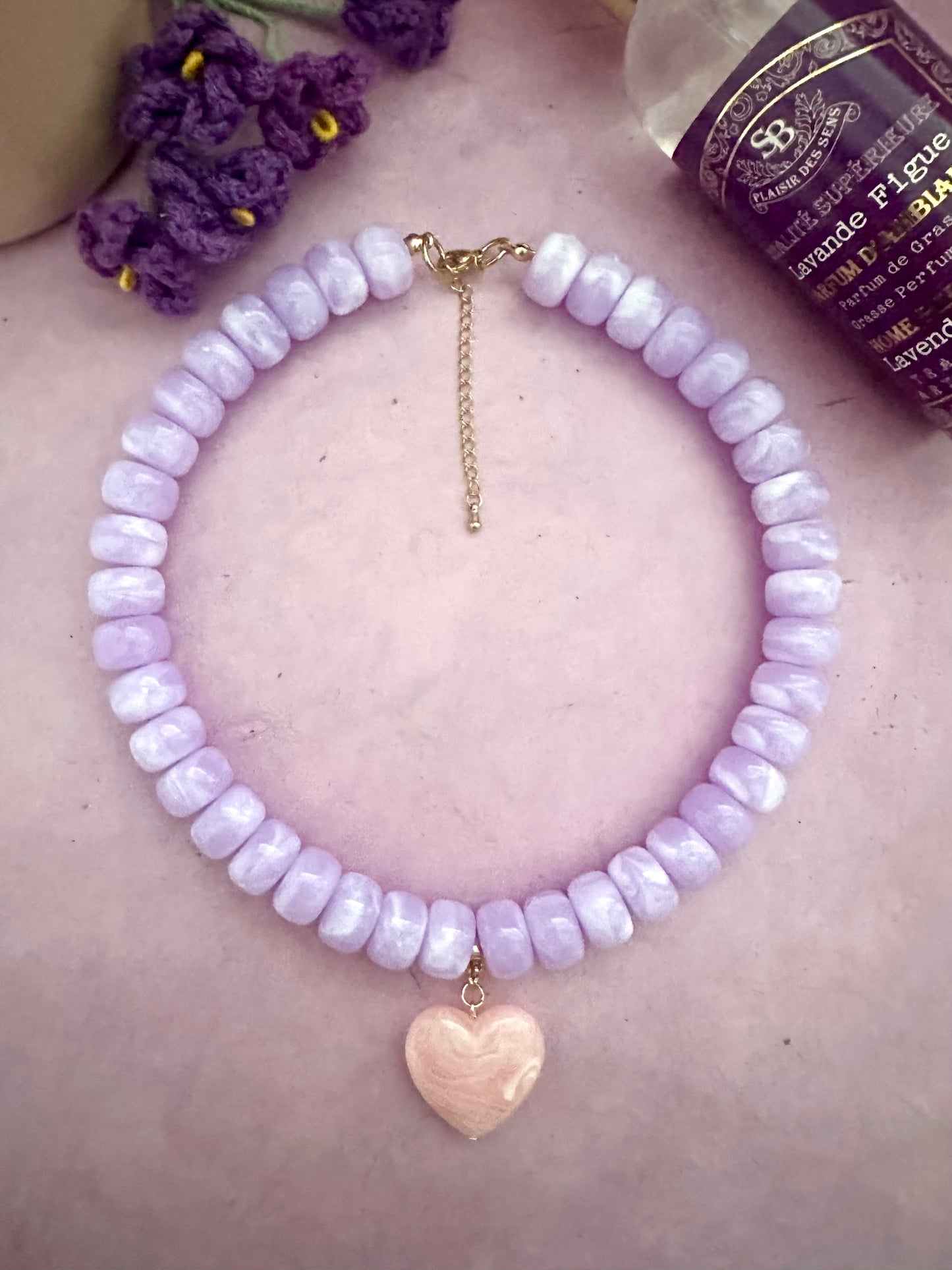 Coffret cadeau collier coeur CLAUDIE