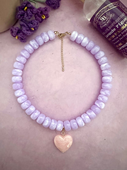 Coffret cadeau collier coeur CLAUDIE