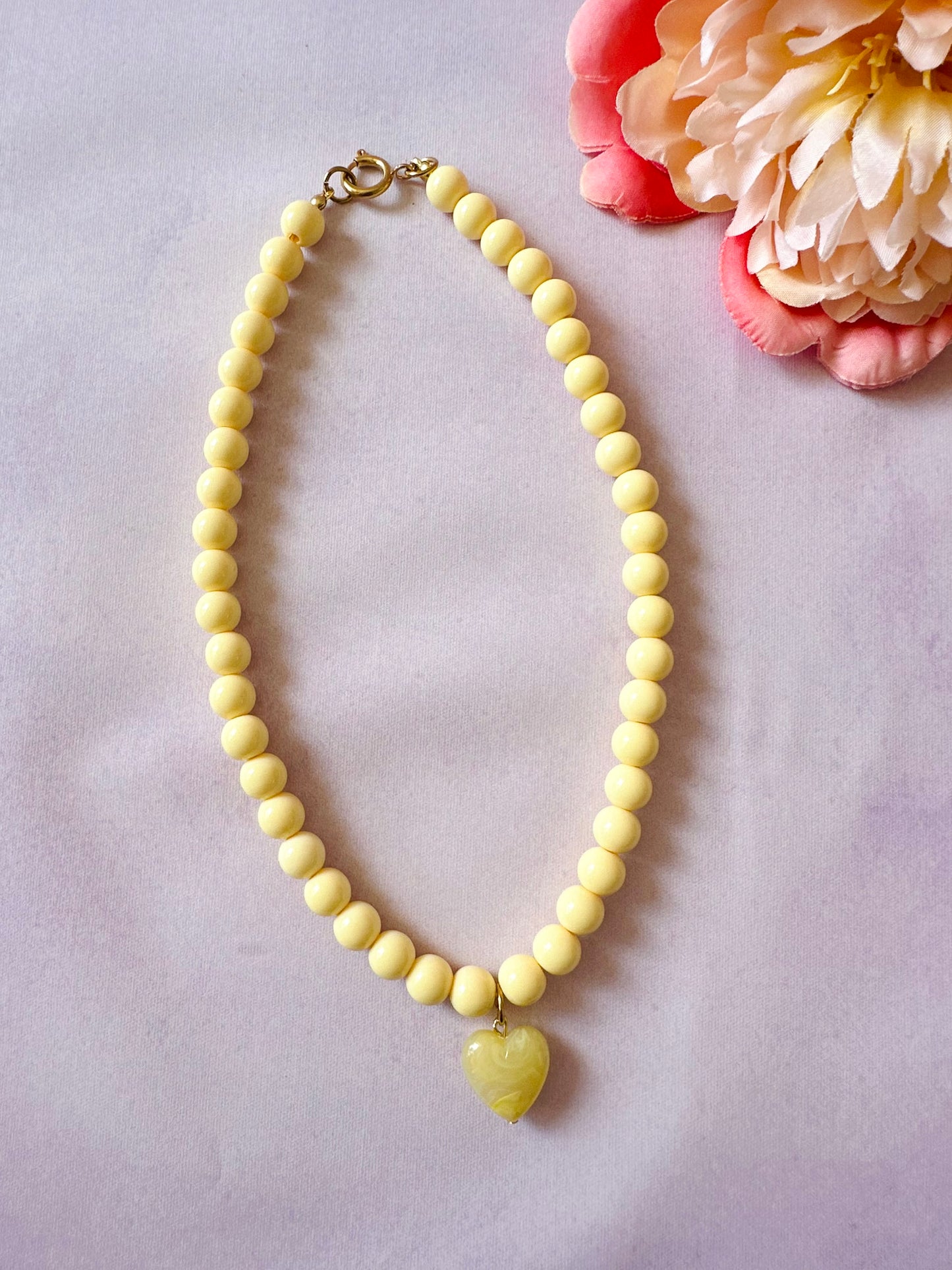 Collier avec un cœur ODETTE