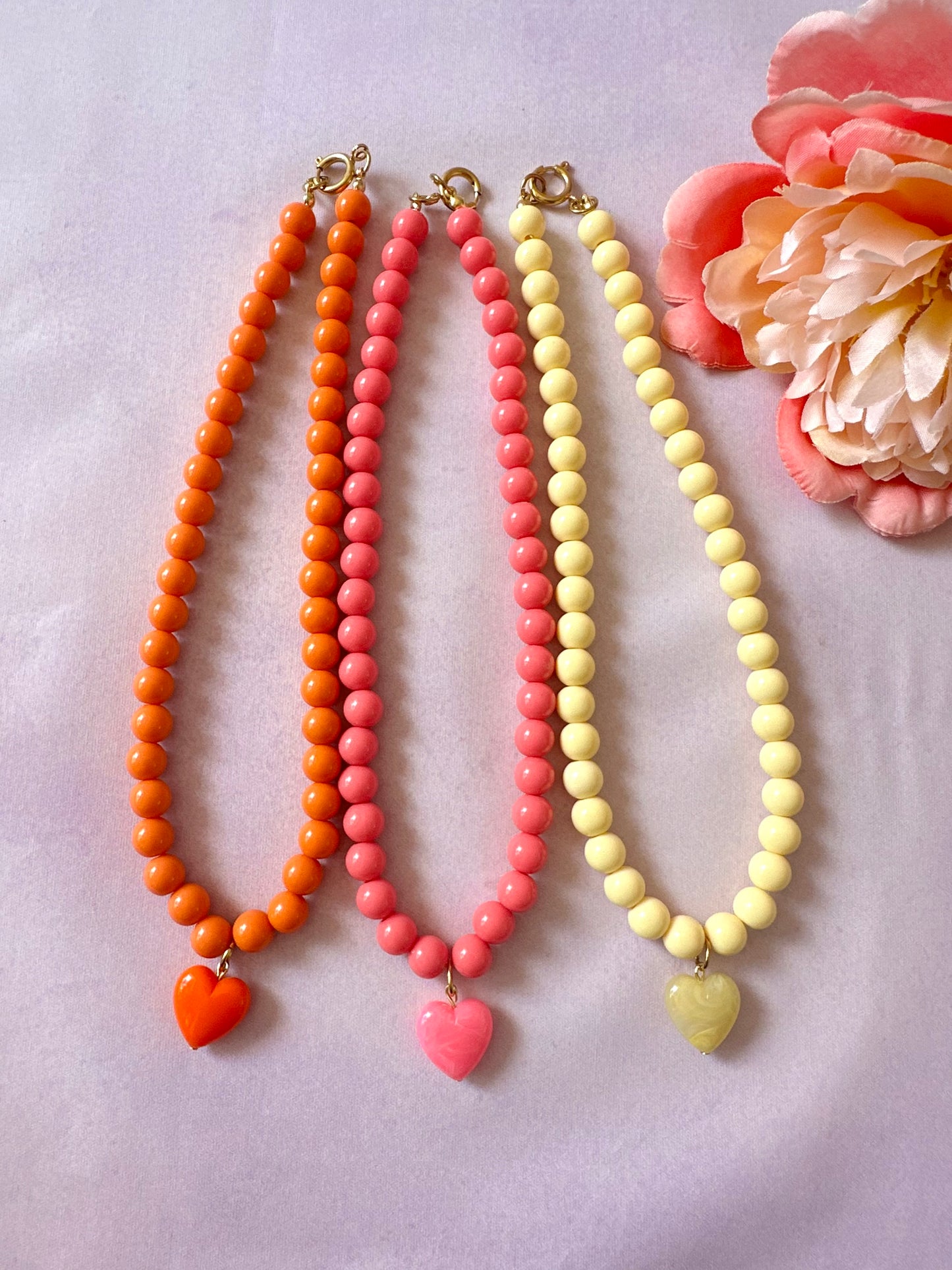 Collier avec un cœur ODETTE