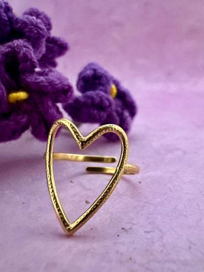 Bague avec coeur MADELINE - Camilmari Bijoux - 