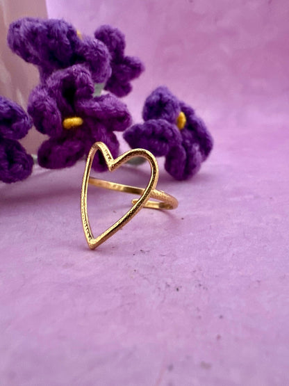Bague avec coeur MADELINE - Camilmari Bijoux - 