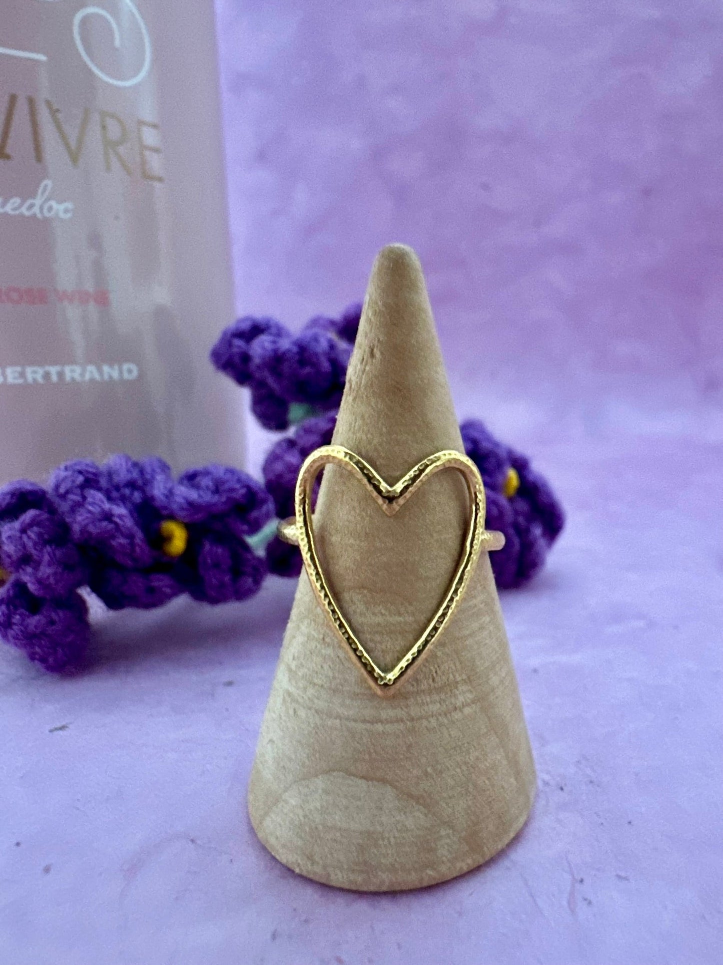 Bague avec coeur MADELINE - Camilmari Bijoux - 