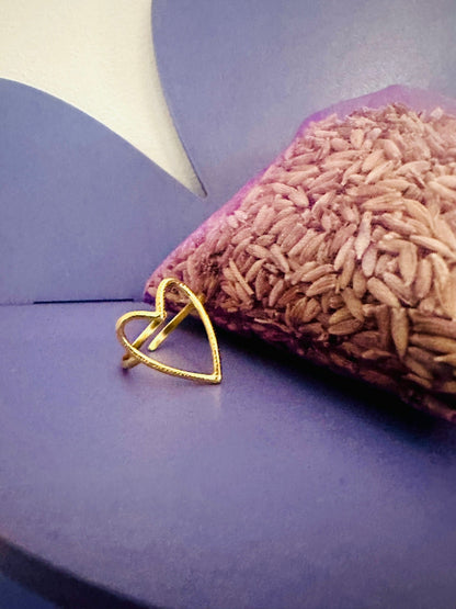 Bague avec coeur MADELINE - Camilmari Bijoux - 