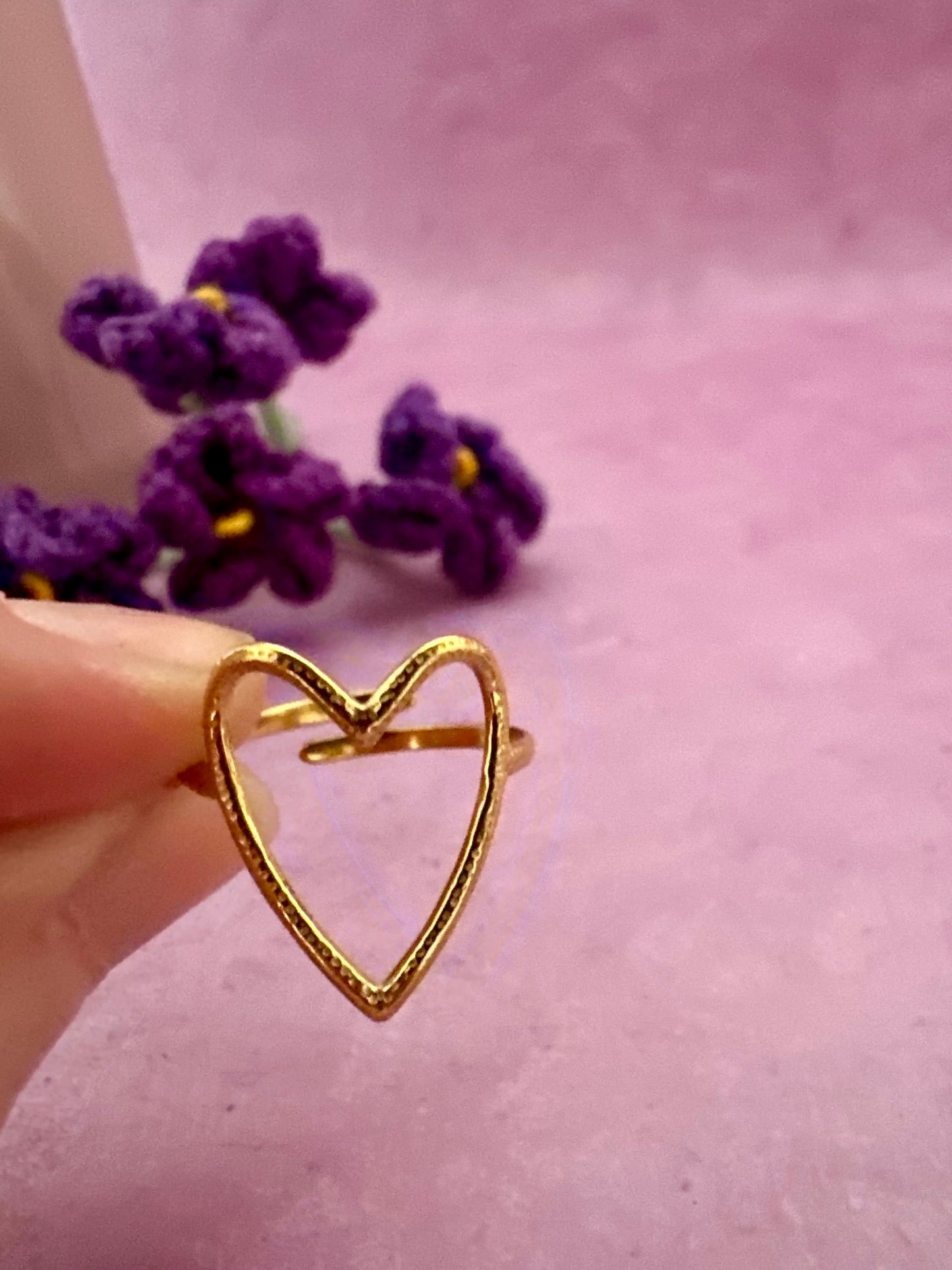 Bague avec coeur MADELINE - Camilmari Bijoux - 
