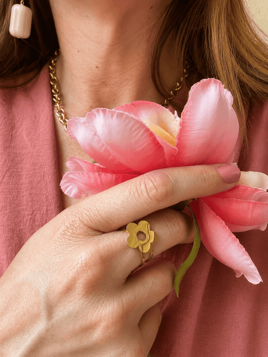 Bague fleur PRIMROSE - Camilmari Bijoux -