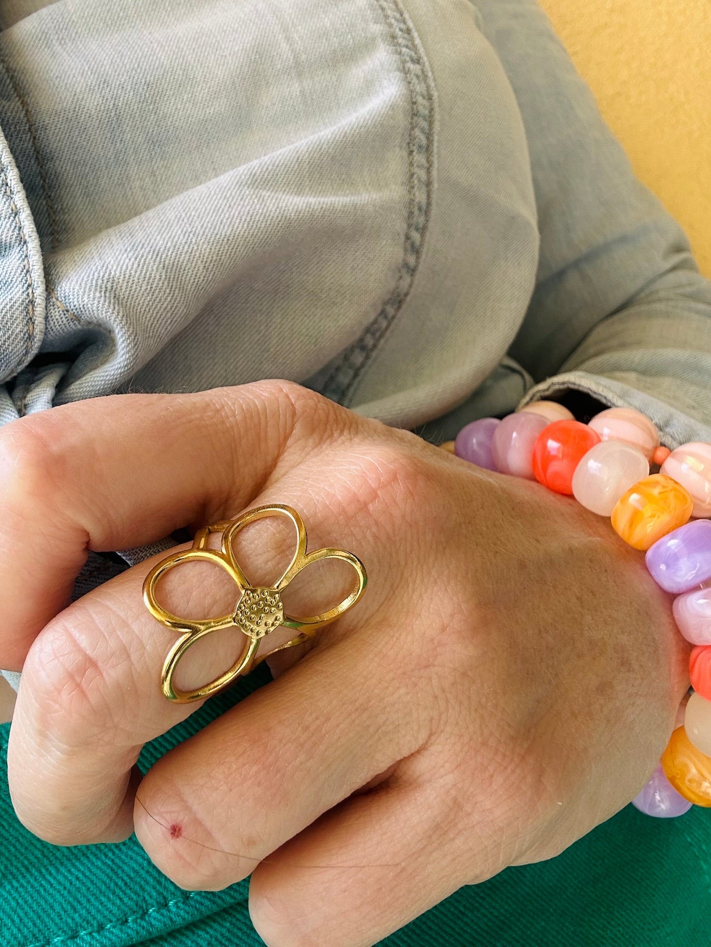 Bague florale HELENE - Camilmari Bijoux - 
