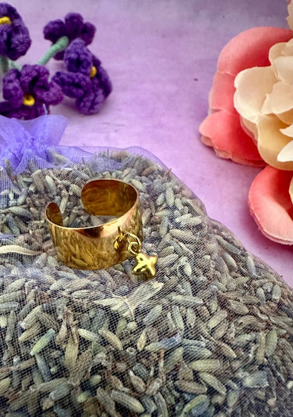 Bague médaillon LIORA - Camilmari Bijoux - Trèfle