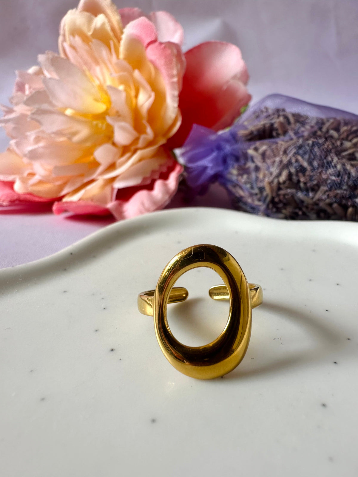 Bague ovale ONDE - Camilmari Bijoux -