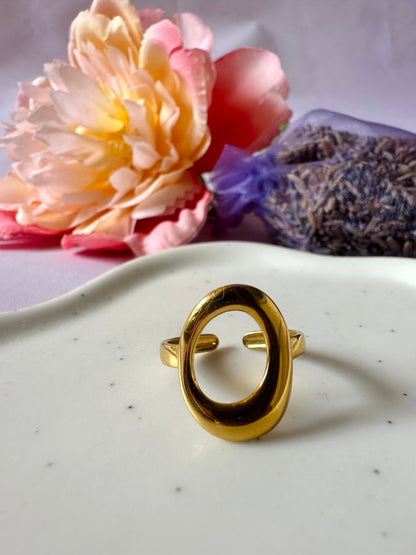 Bague ovale ONDE - Camilmari Bijoux -