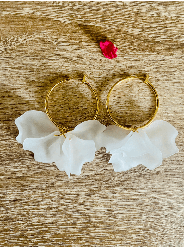 Boucles d'oreilles CHARLIZE - Camilmari Bijoux - Créoles 35 mm dorées