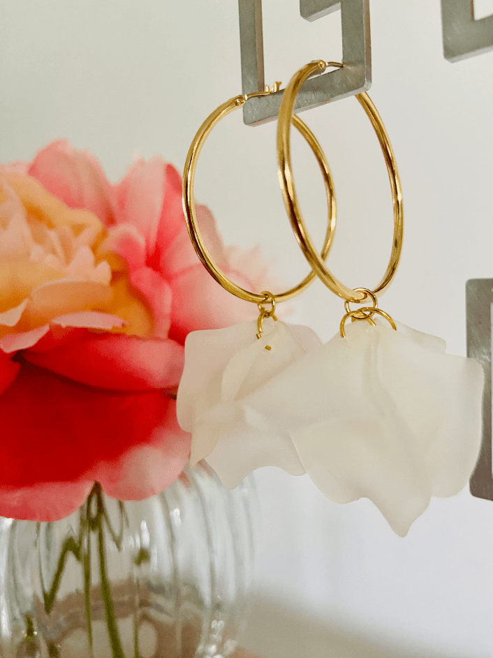 Boucles d'oreilles CHARLIZE - Camilmari Bijoux - Créoles 35 mm dorées