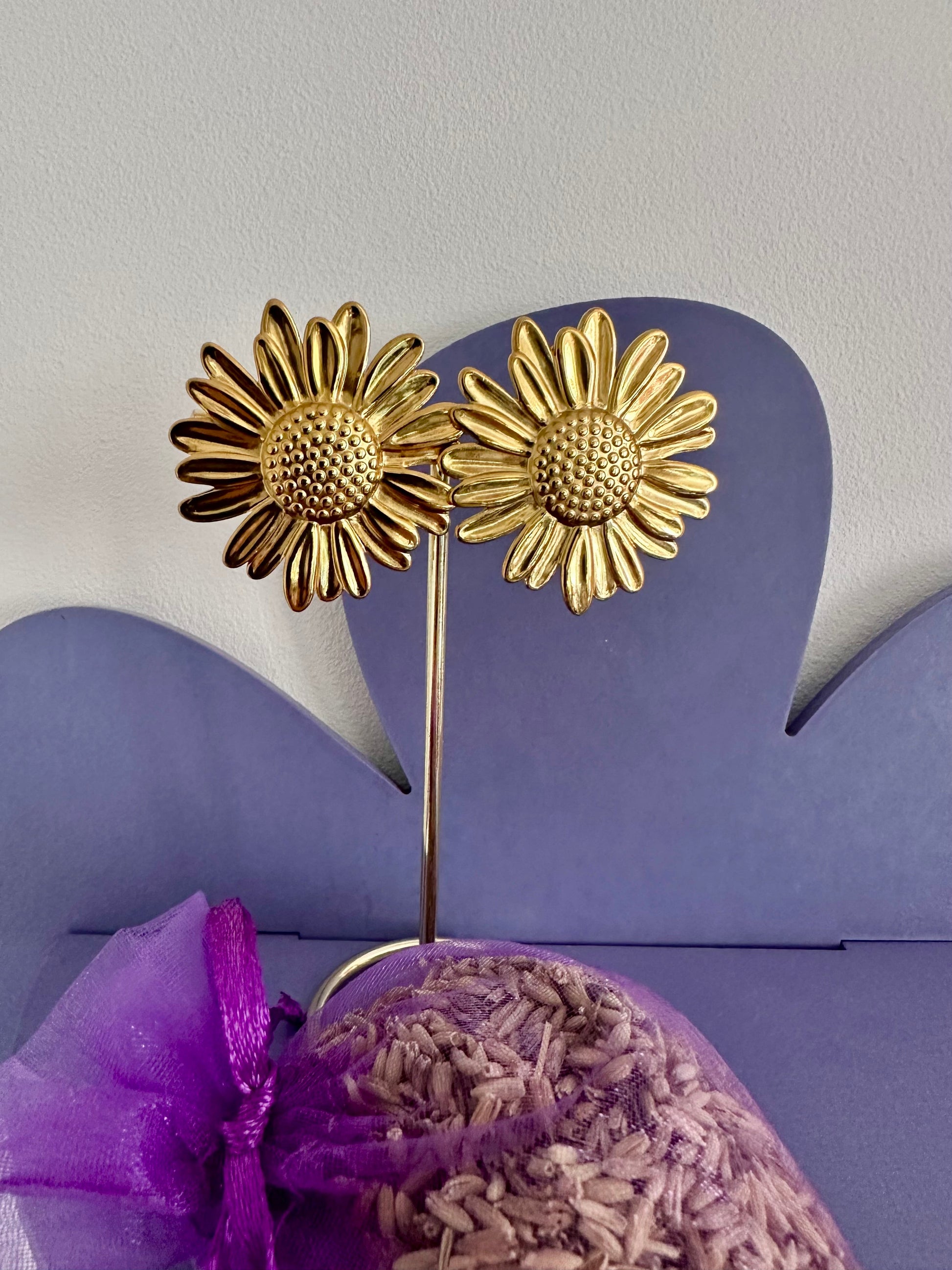 Boucles d'oreilles clip fleurs MARLA - Camilmari Bijoux - 