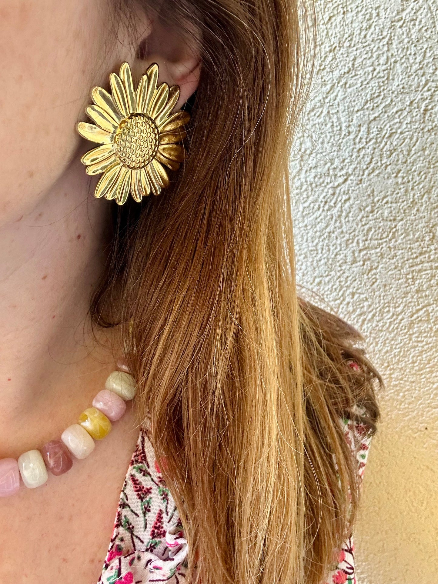 Boucles d'oreilles clip fleurs MARLA - Camilmari Bijoux - 