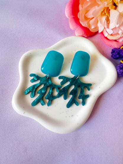 Boucles d'oreilles corail CALYPSO - Camilmari Bijoux - Orange rosé