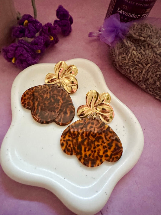 Boucles d’oreilles florales élégantes GLORY - Camilmari Bijoux - Clou d'oreille fleur diamètre 17 mm