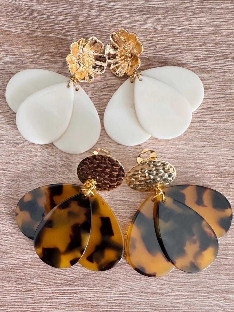 Boucles d’oreilles GLORIA MAXI - volumineuses, féminines et faites main - Camilmari Bijoux - Clip d'oreille rond martelé