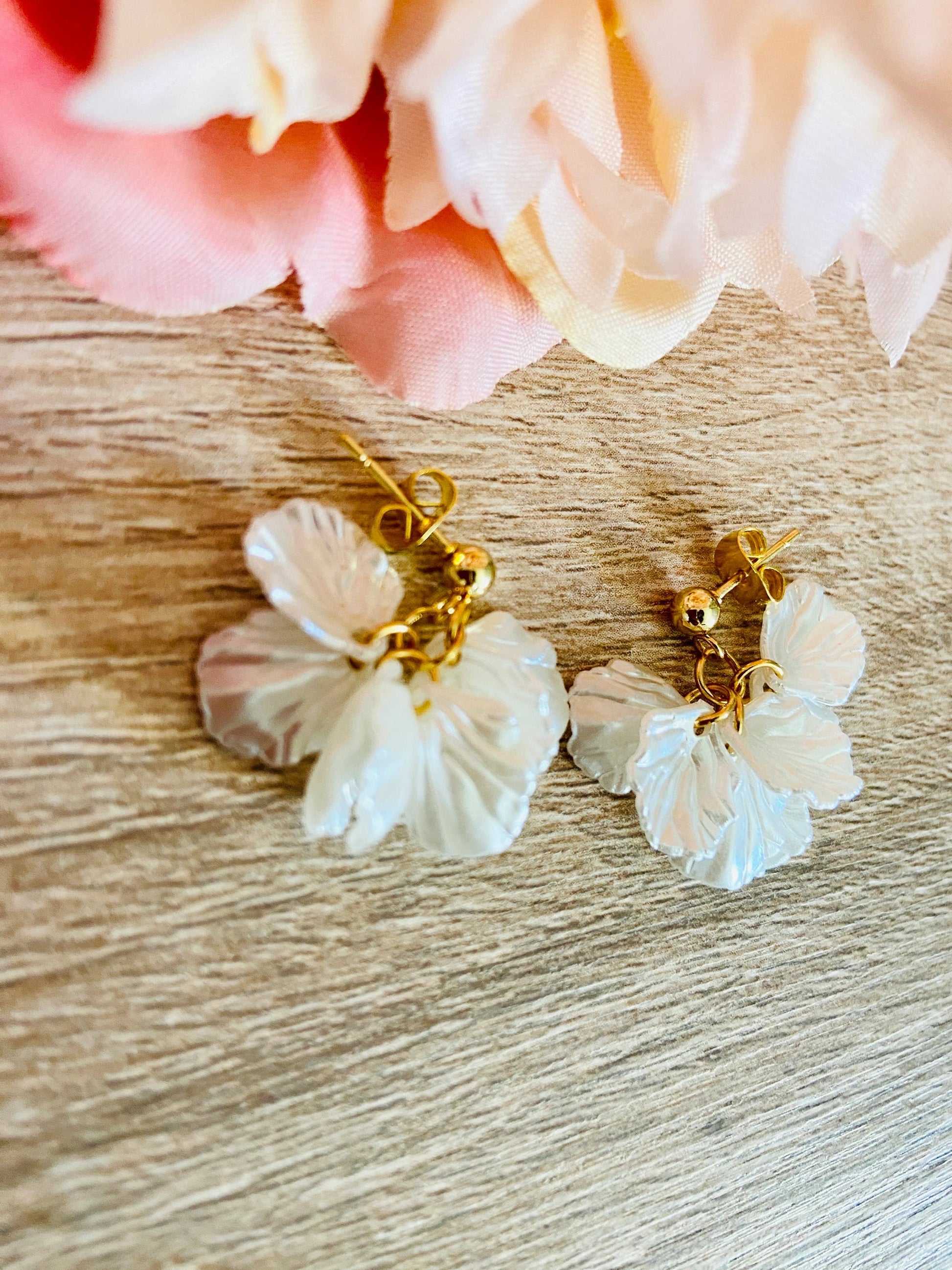 Boucles d'oreilles JADE - Camilmari Bijoux - Version tige pour oreilles percées