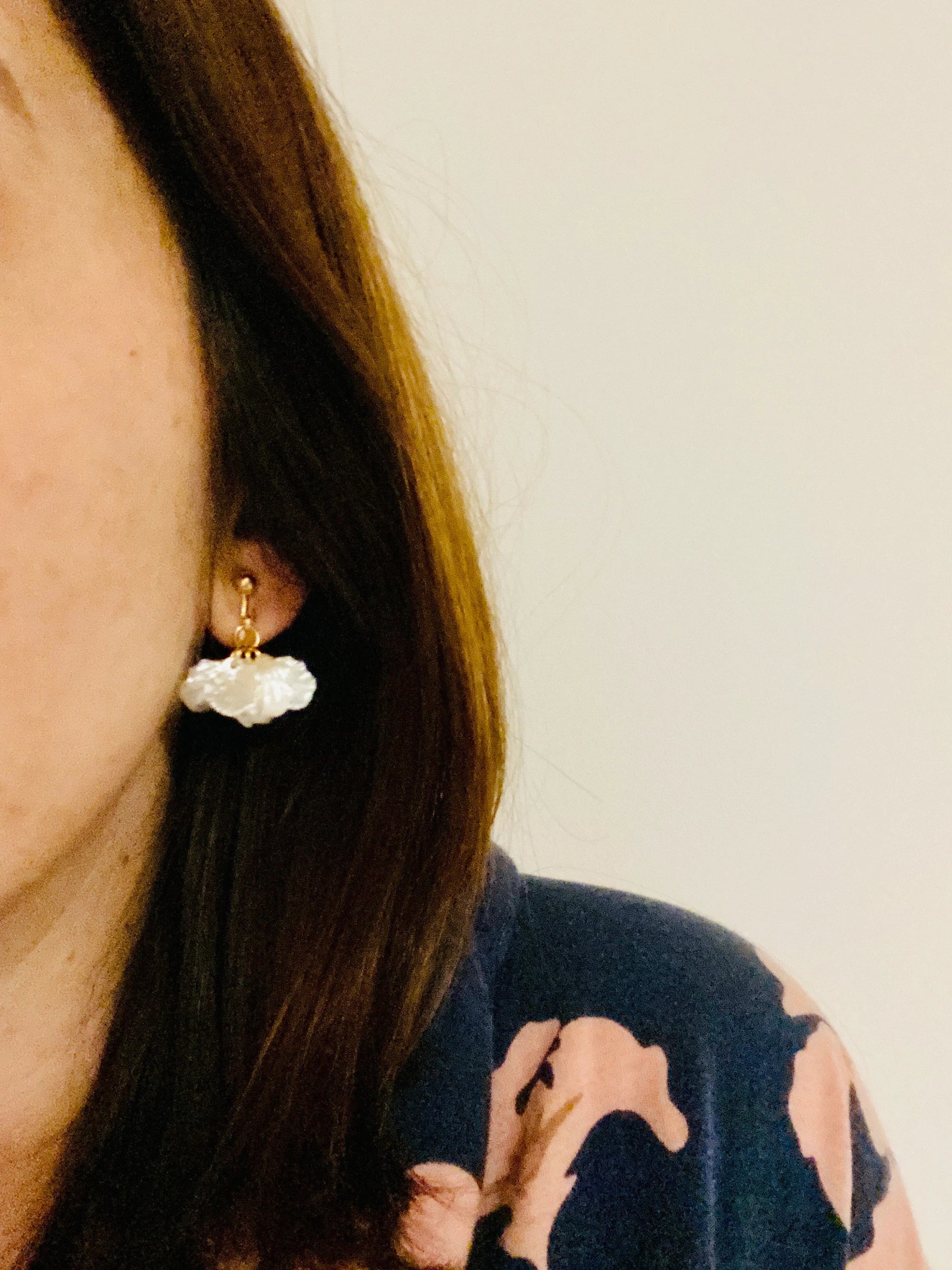 Boucles d'oreilles JADE - Camilmari Bijoux - Version clip pour oreilles non percées