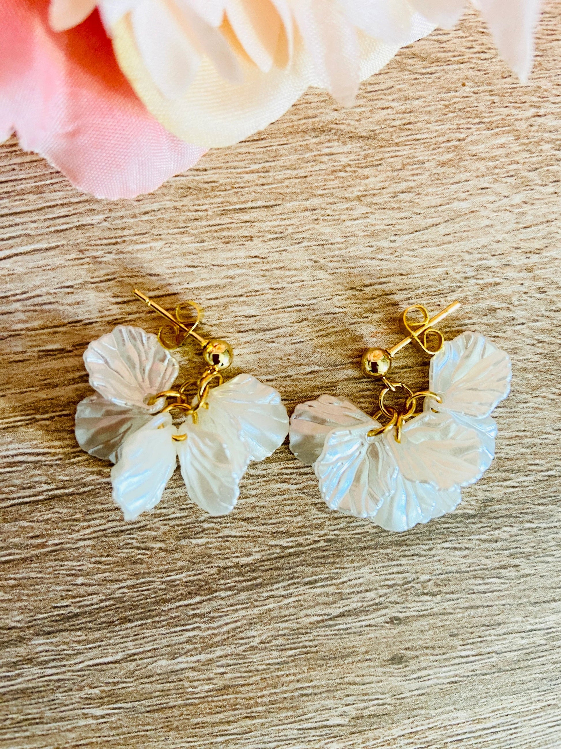 Boucles d'oreilles JADE - Camilmari Bijoux - Version tige pour oreilles percées