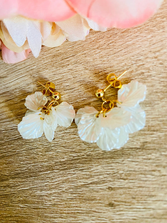 Boucles d'oreilles JADE - Camilmari Bijoux - Version tige pour oreilles percées