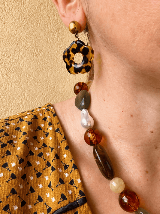 Boucles d'oreilles léopard BILLIE - Camilmari Bijoux -