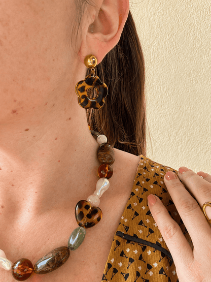 Boucles d'oreilles léopard BILLIE - Camilmari Bijoux -