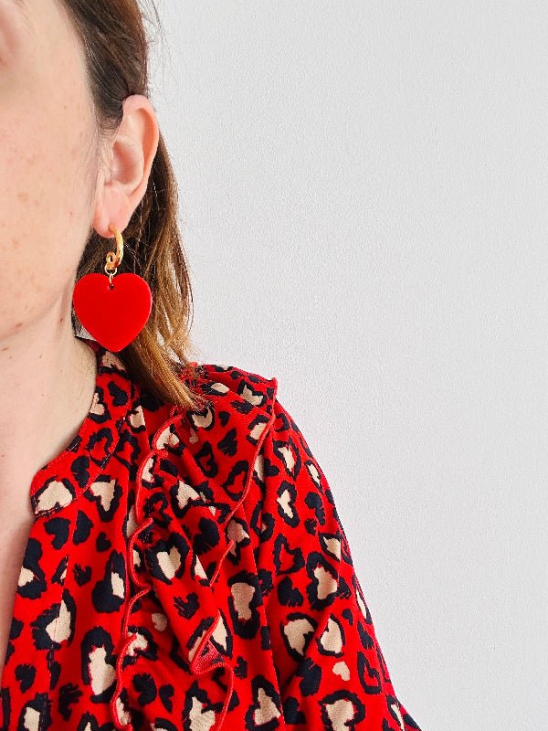 Boucles d’oreilles LUCIA - Camilmari Bijoux - Demi créoles dorées martelées