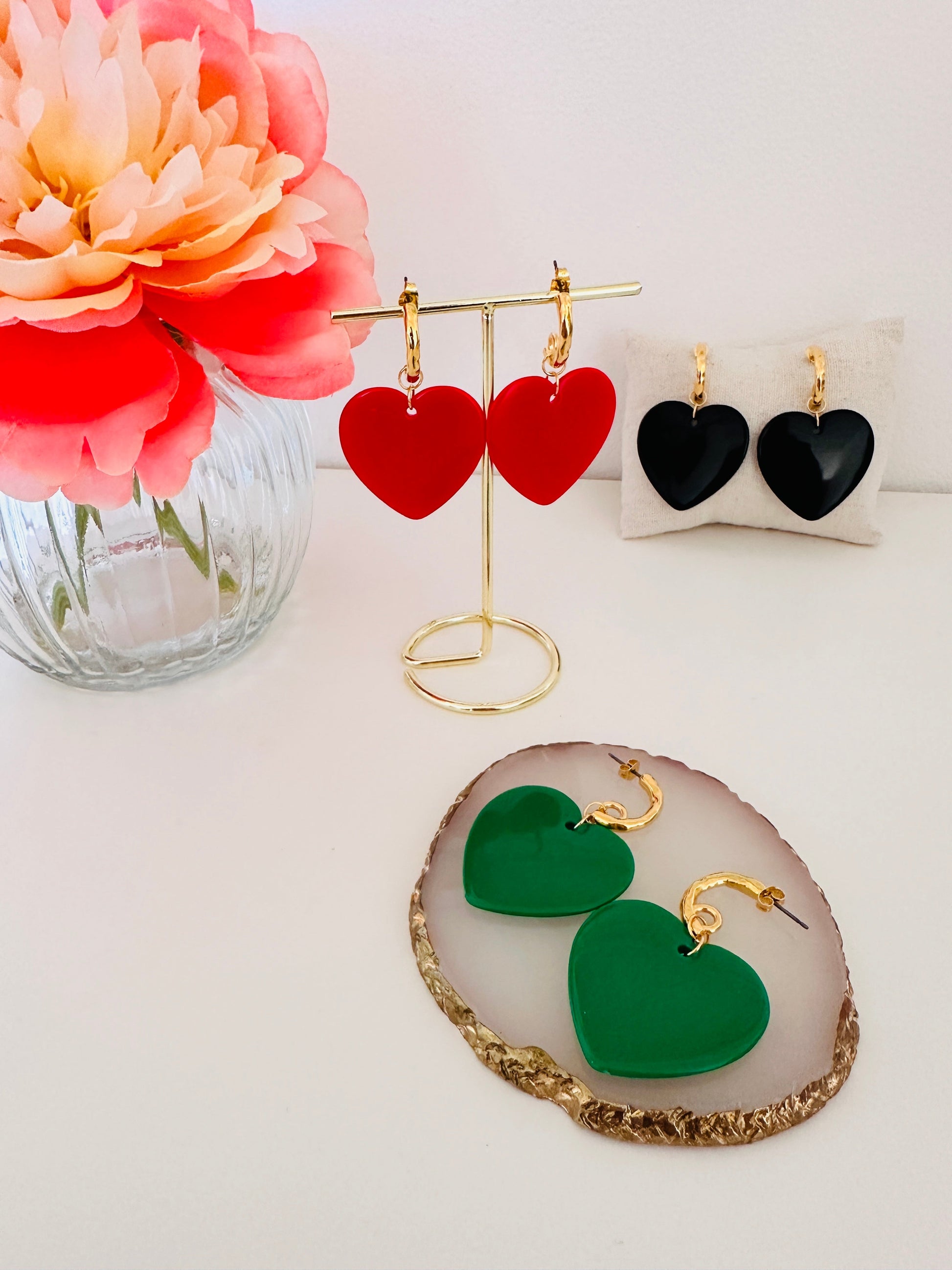 Boucles d’oreilles LUCIA - Camilmari Bijoux - Demi créoles dorées martelées