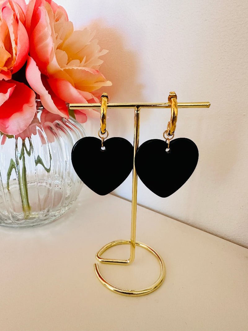 Boucles d’oreilles LUCIA - Camilmari Bijoux - Demi créoles dorées martelées