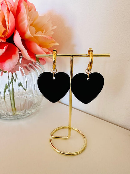 Boucles d’oreilles LUCIA - Camilmari Bijoux - Demi créoles dorées martelées