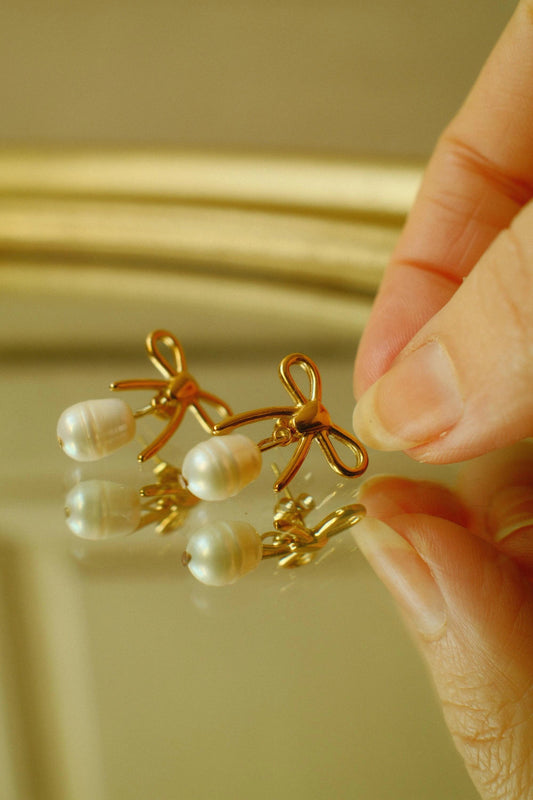 Boucles d’oreilles perles COLETTE – Délicates et intemporelles - Camilmari Bijoux - 