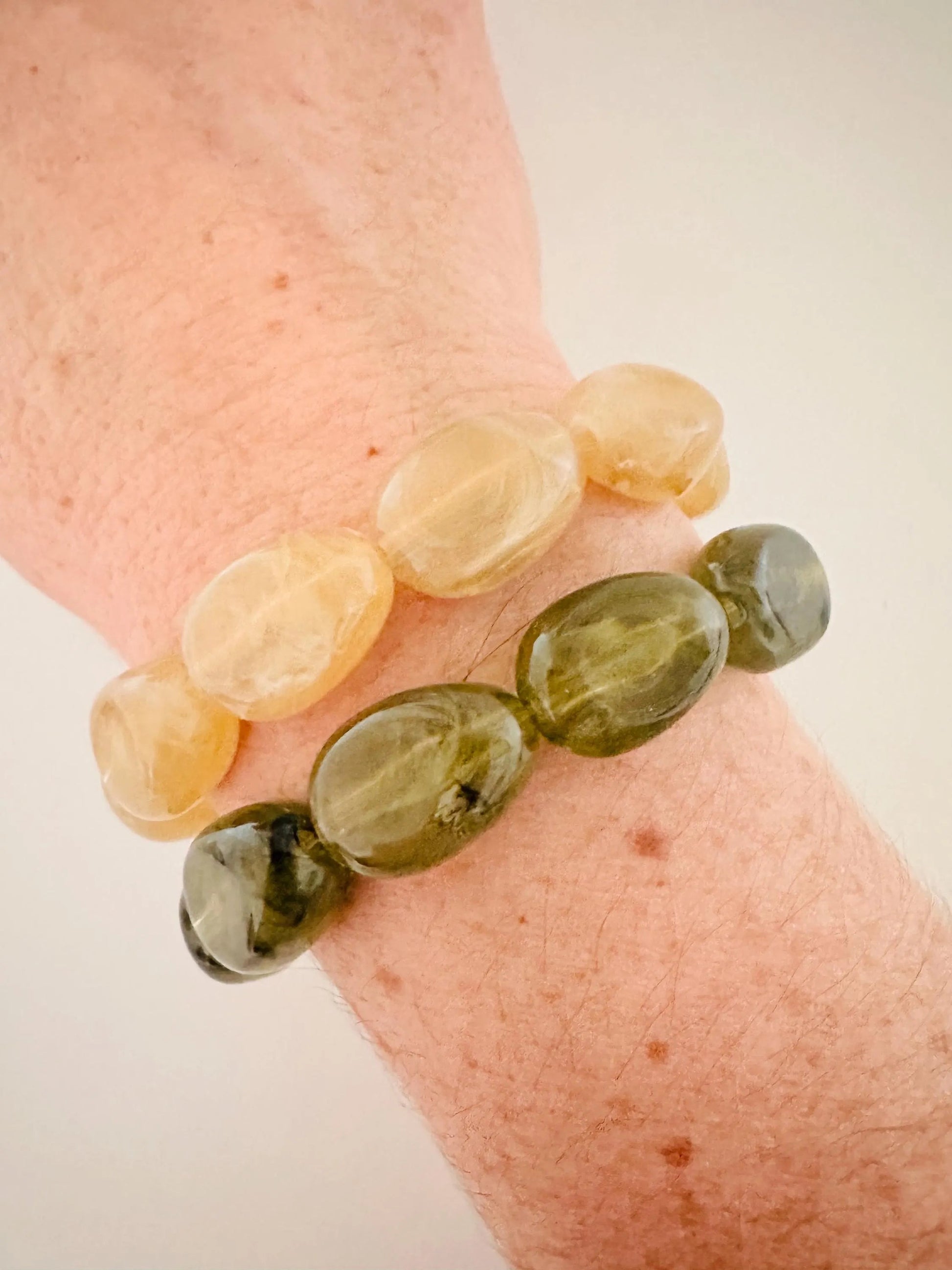 Bracelet CARMEN – Bracelet de perles fantaisie coloré fait main, plusieurs coloris - Camilmari Bijoux - Orange