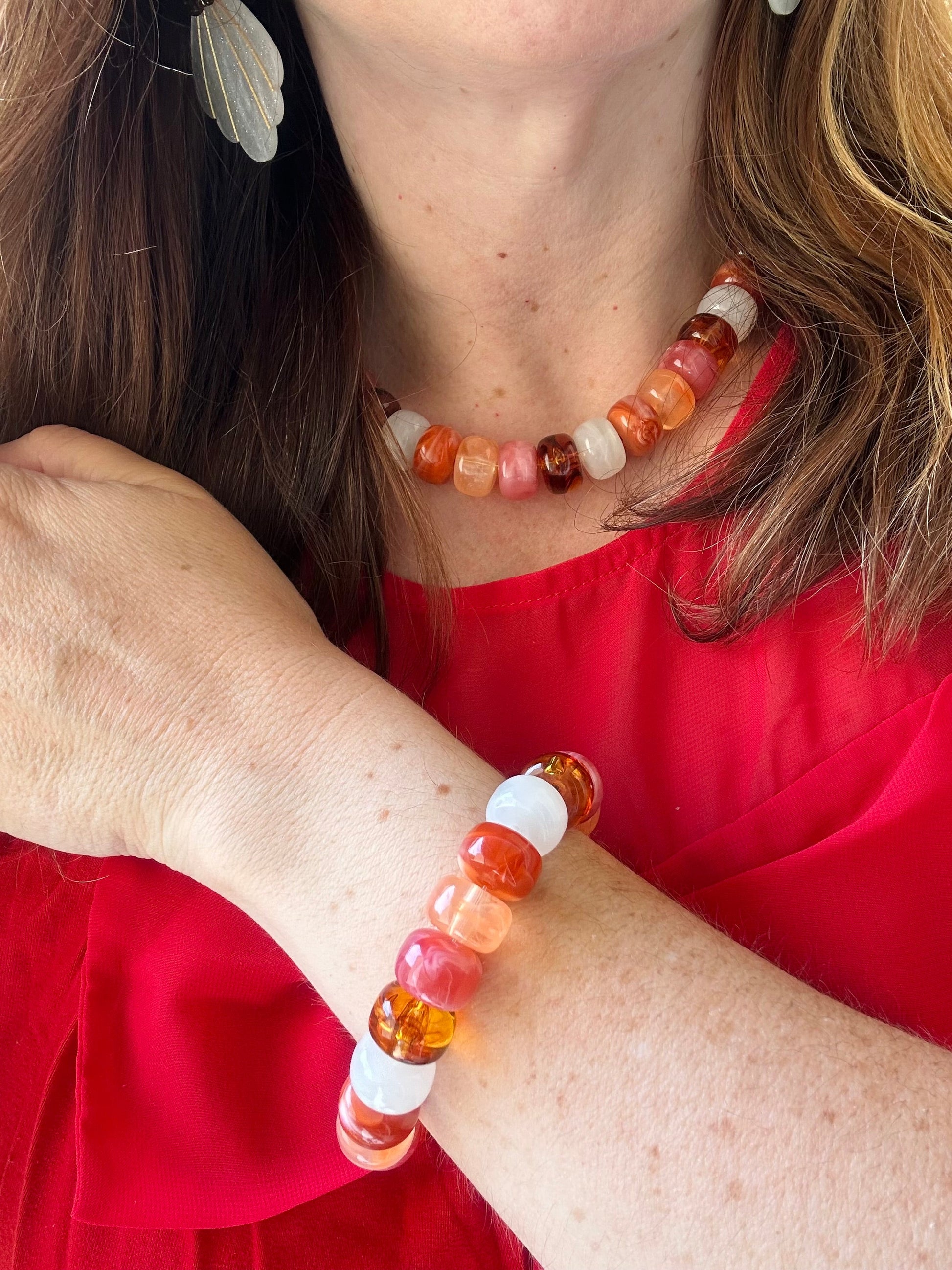 Bracelet coloré tendance BONNIE - Camilmari Bijoux - Miel Caramel