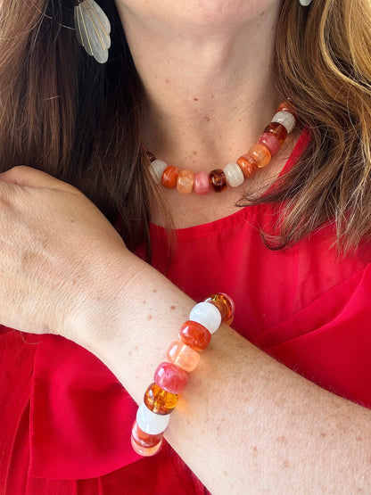 Bracelet coloré tendance BONNIE - Camilmari Bijoux - Miel Caramel