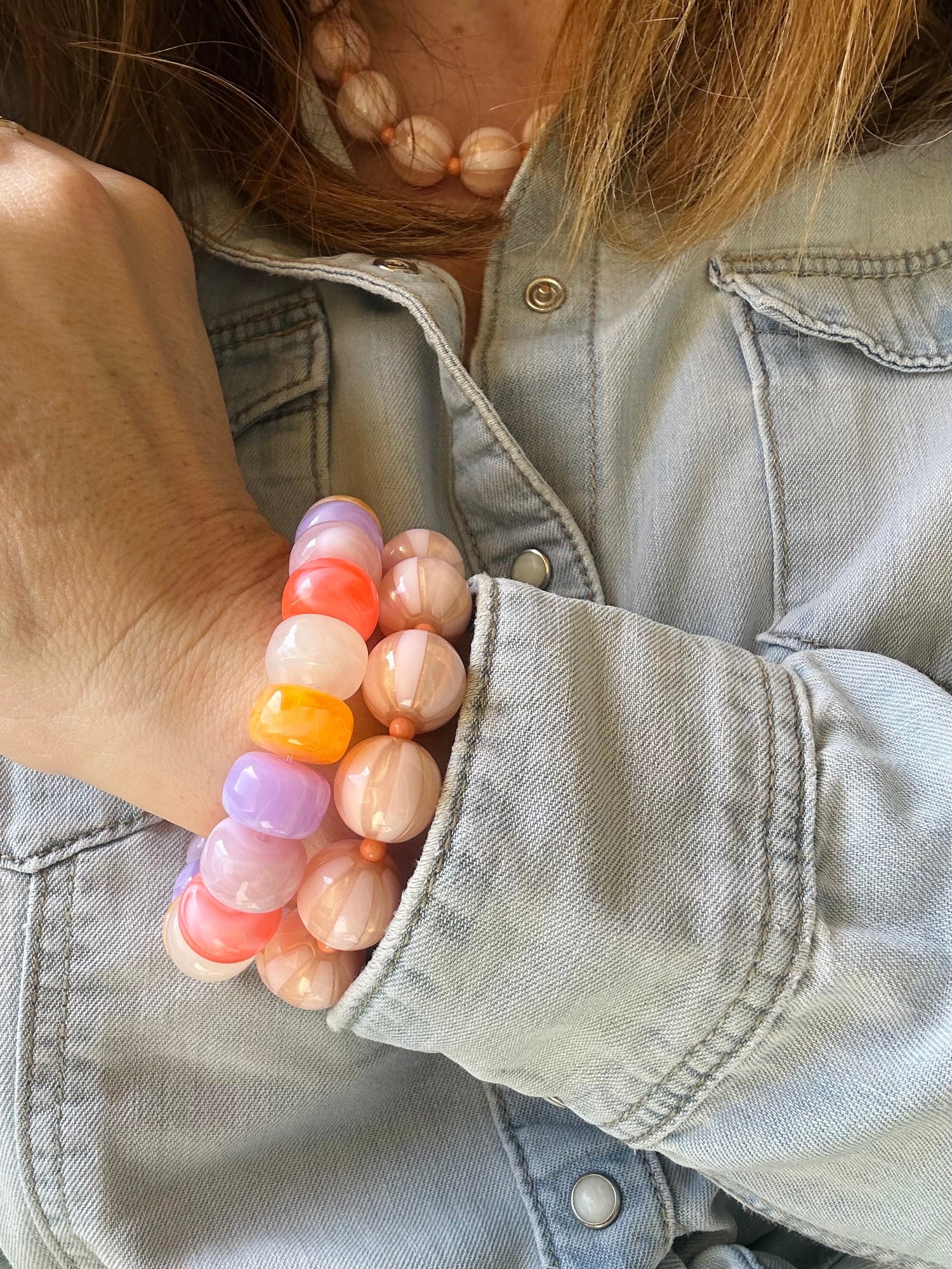 Bracelet coloré tendance BONNIE - Camilmari Bijoux - Miel Caramel