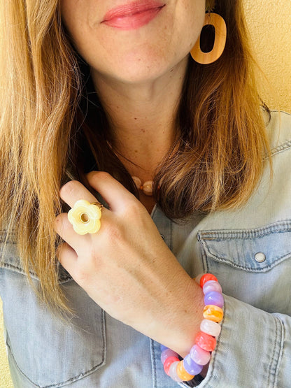 Bracelet coloré tendance BONNIE - Camilmari Bijoux - Miel Caramel