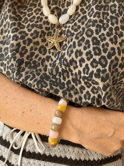 Bracelet coloré tendance BONNIE - Camilmari Bijoux - Miel Caramel