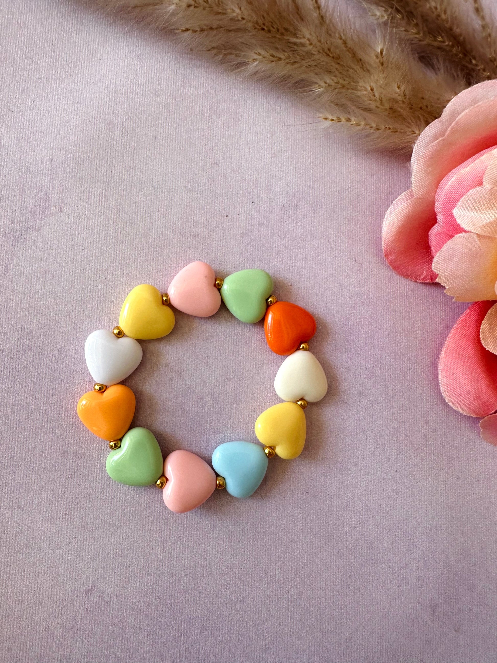 Bracelet fantaisie femme élastique MINA - Camilmari Bijoux - Multicolore