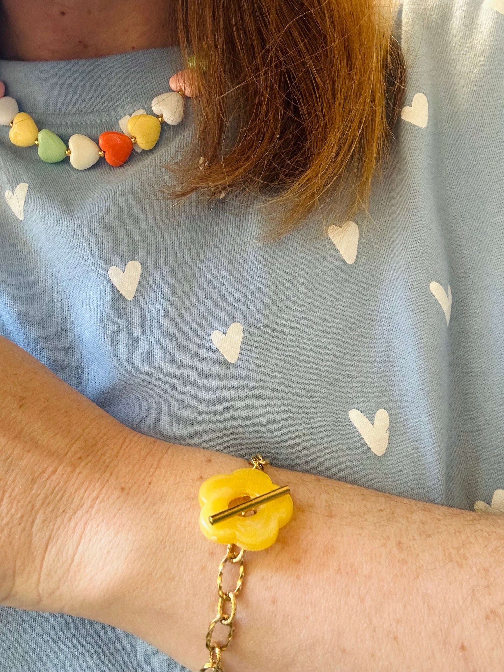 Bracelet femme fleur FLORA - Camilmari Bijoux - Corail