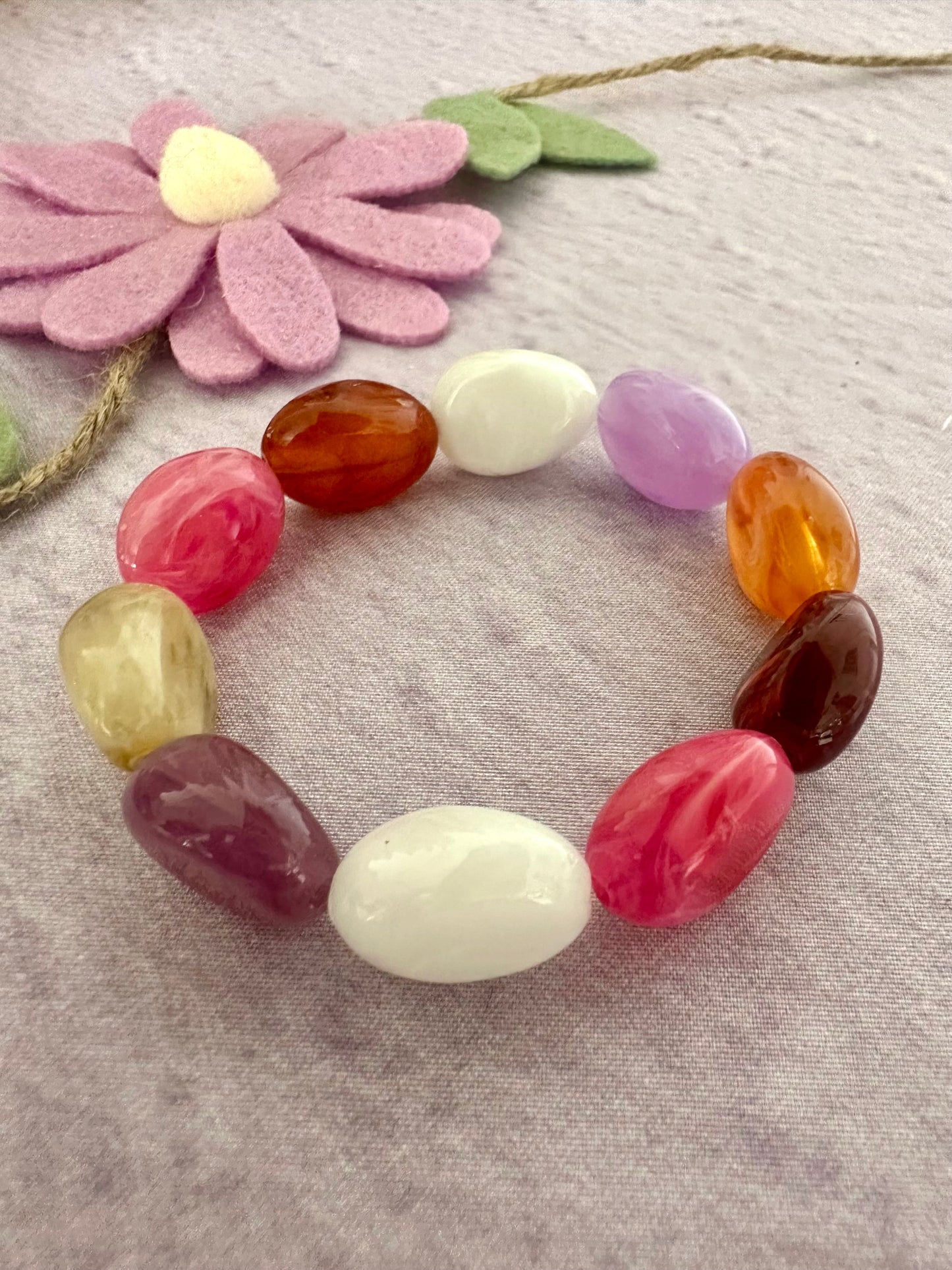 Bracelet multicolore CARLITA - Camilmari Bijoux - 16 cm