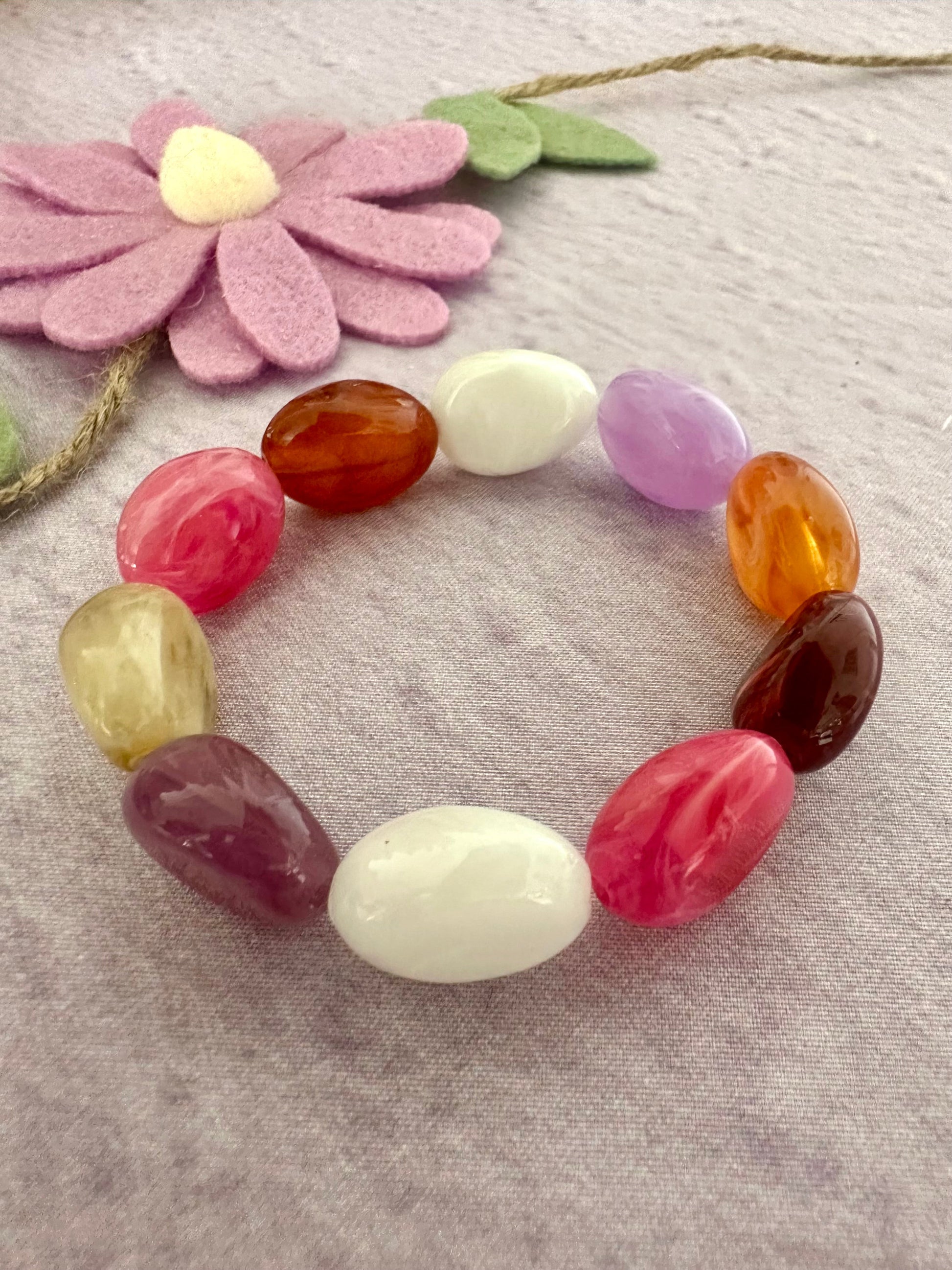 Bracelet multicolore CARLITA - Camilmari Bijoux - 16 cm