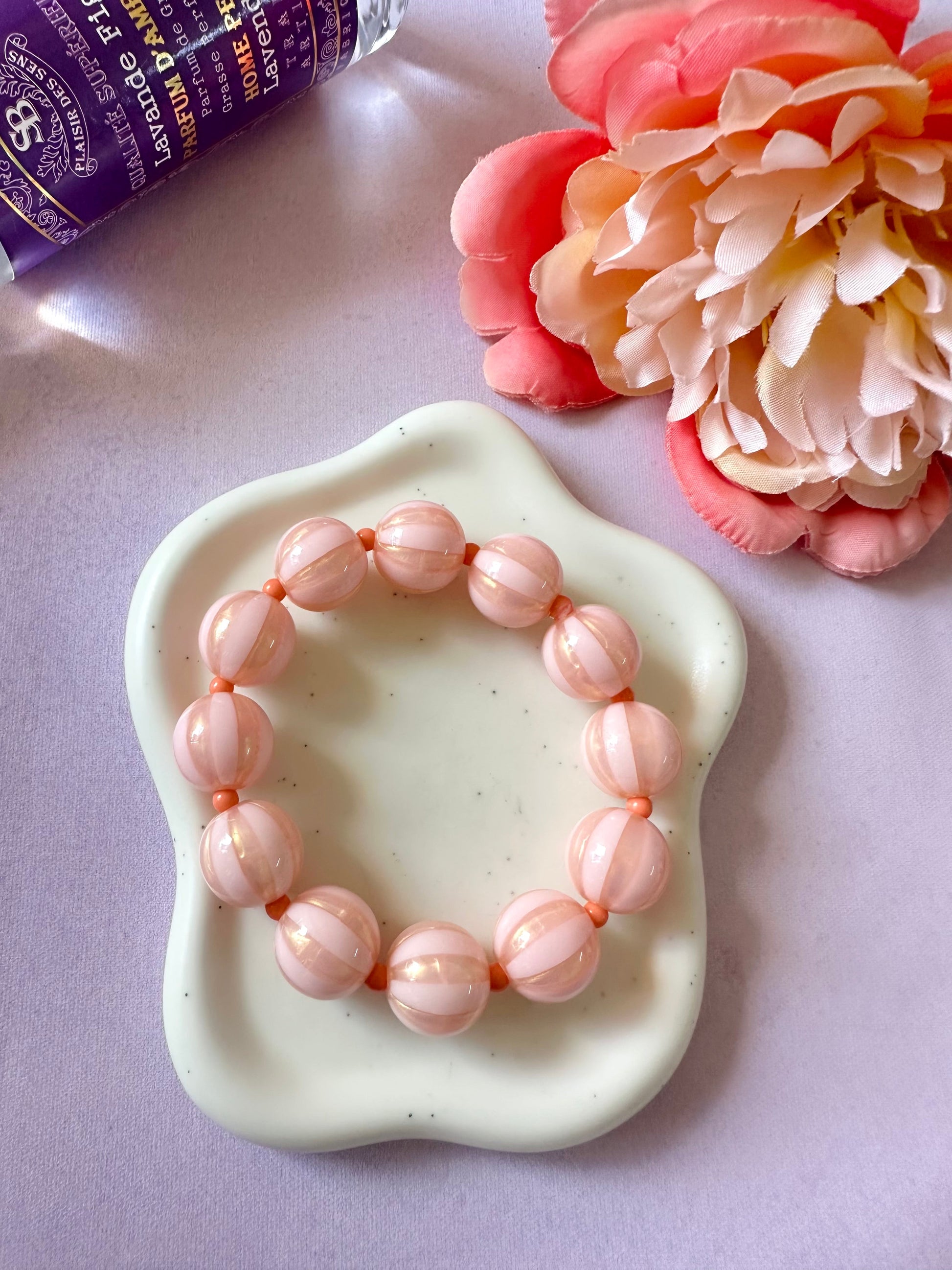 Bracelet perles fantaisie FLAMINGO - Camilmari Bijoux - 16 cm